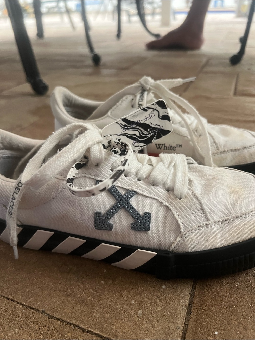Off-WhiteCanvas Low-Top Sneakers